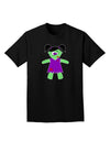 Zombie Girl Halloween Adult Dark T-Shirt-Mens T-Shirt-TooLoud-Black-Small-Davson Sales