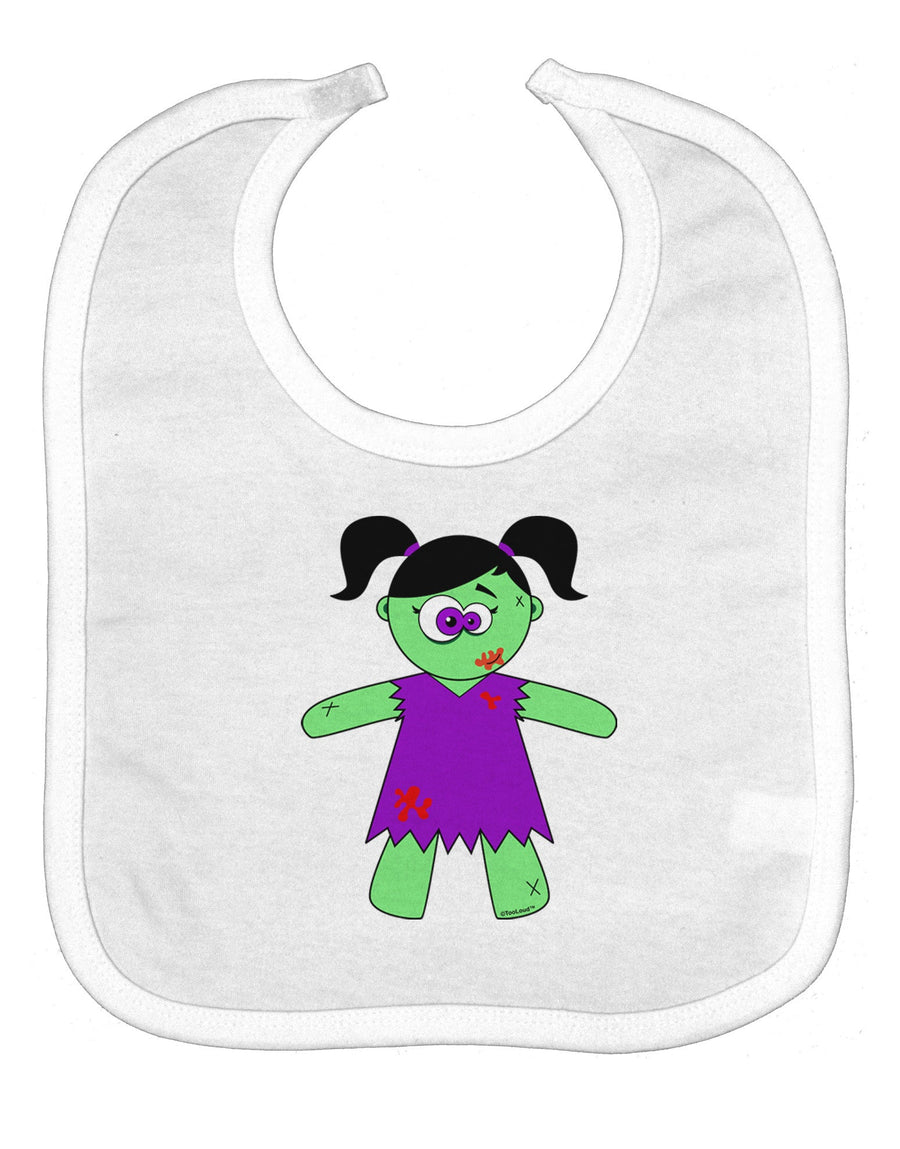 Zombie Girl Halloween Baby Bib