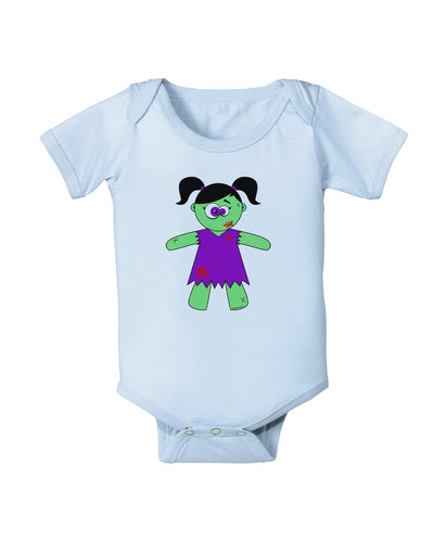 Zombie Girl Halloween Baby Romper Bodysuit-Baby Romper-TooLoud-Light-Blue-06-Months-Davson Sales