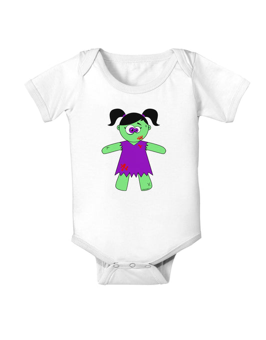 Zombie Girl Halloween Baby Romper Bodysuit-Baby Romper-TooLoud-White-06-Months-Davson Sales