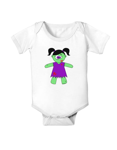 Zombie Girl Halloween Baby Romper Bodysuit-Baby Romper-TooLoud-White-06-Months-Davson Sales