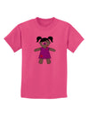 Zombie Girl Halloween Childrens T-Shirt-Childrens T-Shirt-TooLoud-Sangria-X-Small-Davson Sales