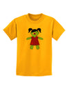 Zombie Girl Halloween Childrens T-Shirt-Childrens T-Shirt-TooLoud-Gold-X-Small-Davson Sales