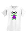 Zombie Girl Halloween Childrens T-Shirt-Childrens T-Shirt-TooLoud-White-X-Small-Davson Sales