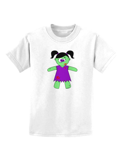 Zombie Girl Halloween Childrens T-Shirt-Childrens T-Shirt-TooLoud-White-X-Small-Davson Sales