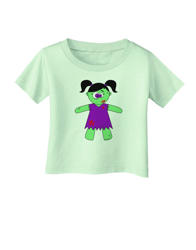 Zombie Girl Halloween Infant T-Shirt-Infant T-Shirt-TooLoud-Light-Green-06-Months-Davson Sales