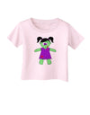 Zombie Girl Halloween Infant T-Shirt-Infant T-Shirt-TooLoud-Light-Pink-06-Months-Davson Sales