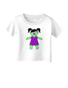 Zombie Girl Halloween Infant T-Shirt-Infant T-Shirt-TooLoud-White-06-Months-Davson Sales