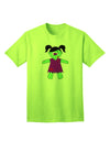 Zombie Girl Halloween - Premium Adult T-Shirt for Festive Occasions-Mens T-shirts-TooLoud-Neon-Green-Small-Davson Sales