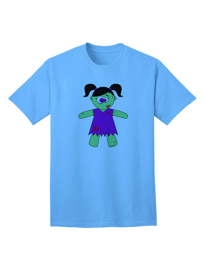 Zombie Girl Halloween - Premium Adult T-Shirt for Festive Occasions-Mens T-shirts-TooLoud-Aquatic-Blue-Small-Davson Sales