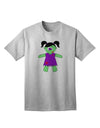 Zombie Girl Halloween - Premium Adult T-Shirt for Festive Occasions-Mens T-shirts-TooLoud-AshGray-Small-Davson Sales