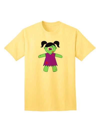 Zombie Girl Halloween - Premium Adult T-Shirt for Festive Occasions-Mens T-shirts-TooLoud-Yellow-Small-Davson Sales