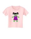 Zombie Girl Halloween Toddler T-Shirt-Toddler T-Shirt-TooLoud-Light-Pink-2T-Davson Sales