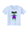 Zombie Girl Halloween Toddler T-Shirt-Toddler T-Shirt-TooLoud-Light-Blue-2T-Davson Sales