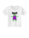 Zombie Girl Halloween Toddler T-Shirt-Toddler T-Shirt-TooLoud-White-2T-Davson Sales