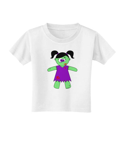 Zombie Girl Halloween Toddler T-Shirt-Toddler T-Shirt-TooLoud-White-2T-Davson Sales