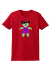 Zombie Girl Halloween Womens Dark T-Shirt-TooLoud-Red-X-Small-Davson Sales