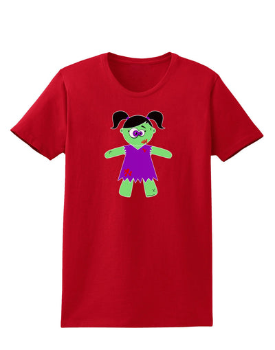 Zombie Girl Halloween Womens Dark T-Shirt-TooLoud-Red-X-Small-Davson Sales