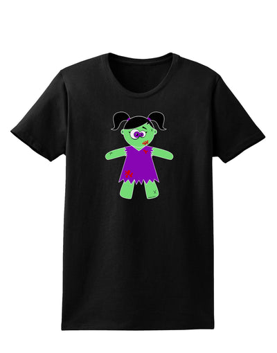 Zombie Girl Halloween Womens Dark T-Shirt-TooLoud-Black-X-Small-Davson Sales