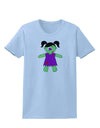 Zombie Girl Halloween Womens T-Shirt-Womens T-Shirt-TooLoud-Light-Blue-X-Small-Davson Sales