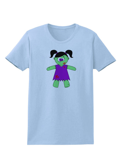 Zombie Girl Halloween Womens T-Shirt-Womens T-Shirt-TooLoud-Light-Blue-X-Small-Davson Sales