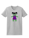 Zombie Girl Halloween Womens T-Shirt-Womens T-Shirt-TooLoud-AshGray-X-Small-Davson Sales