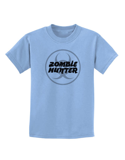 Zombie Hunter - Zombie Apocalypse Childrens T-Shirt-Childrens T-Shirt-TooLoud-Light-Blue-X-Small-Davson Sales