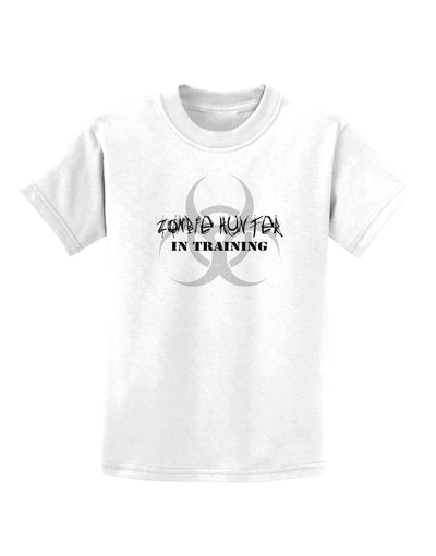 Zombie Hunter in Training - Biohazard Childrens T-Shirt-Childrens T-Shirt-TooLoud-White-X-Small-Davson Sales