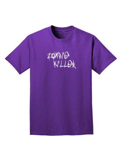 Zombie Killer - Apocalypse - Halloween Adult Dark T-Shirt-Mens T-Shirt-TooLoud-Purple-Small-Davson Sales