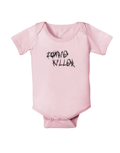 Zombie Killer - Apocalypse - Halloween Baby Romper Bodysuit-Baby Romper-TooLoud-Light-Pink-06-Months-Davson Sales