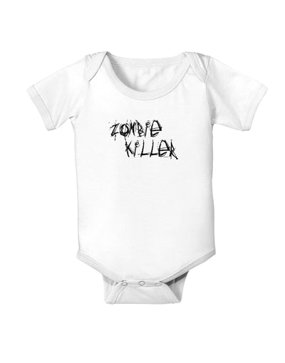 Zombie Killer - Apocalypse - Halloween Baby Romper Bodysuit-Baby Romper-TooLoud-White-06-Months-Davson Sales