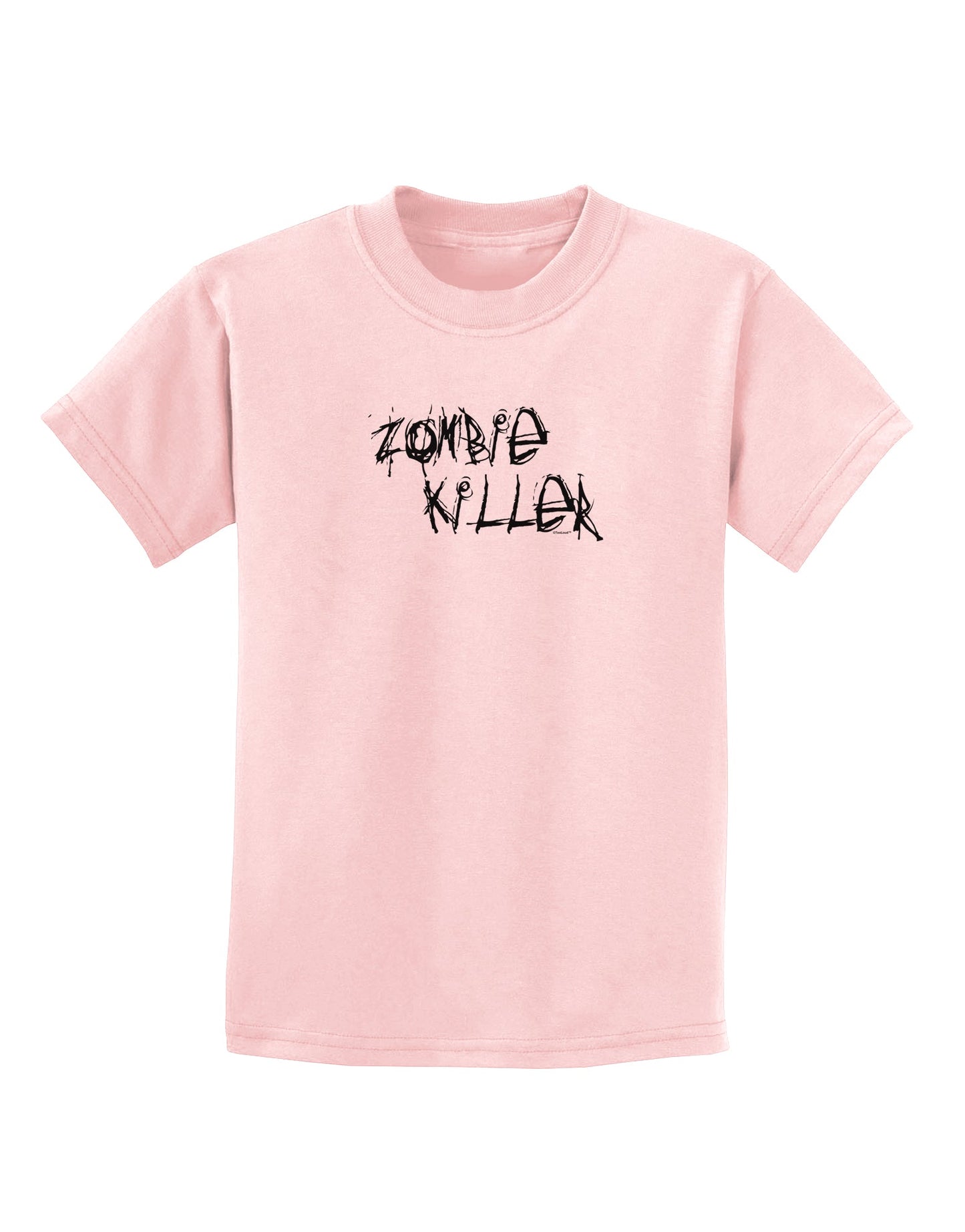 Zombie Killer - Apocalypse - Halloween Childrens T-Shirt-Childrens T-Shirt-TooLoud-PalePink-X-Small-Davson Sales
