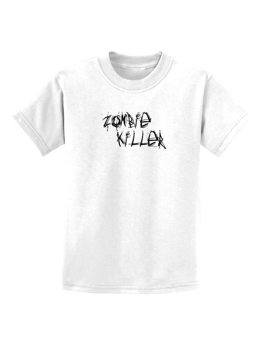 Zombie Killer - Apocalypse - Halloween Childrens T-Shirt-Childrens T-Shirt-TooLoud-White-X-Small-Davson Sales