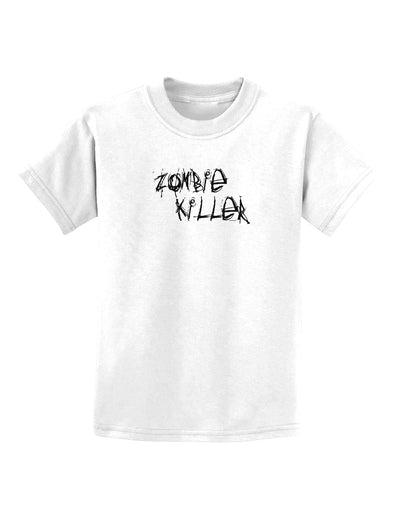 Zombie Killer - Apocalypse - Halloween Childrens T-Shirt-Childrens T-Shirt-TooLoud-White-X-Small-Davson Sales