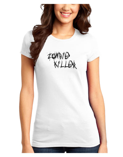 Zombie Killer - Apocalypse - Halloween Juniors T-Shirt-Womens Juniors T-Shirt-TooLoud-White-Juniors Fitted XS-Davson Sales