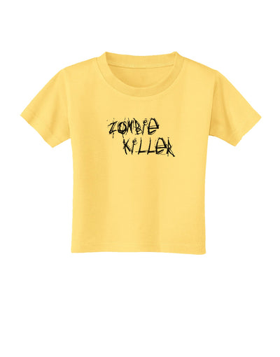 Zombie Killer - Apocalypse - Halloween Toddler T-Shirt-Toddler T-Shirt-TooLoud-Daffodil-Yellow-2T-Davson Sales