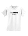 Zombie Level 1 - Funny - Halloween Childrens T-Shirt-Childrens T-Shirt-TooLoud-White-X-Small-Davson Sales