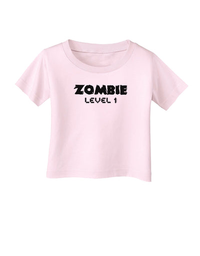 Zombie Level 1 - Funny - Halloween Infant T-Shirt-Infant T-Shirt-TooLoud-Light-Pink-06-Months-Davson Sales