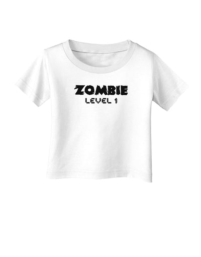 Zombie Level 1 - Funny - Halloween Infant T-Shirt-Infant T-Shirt-TooLoud-White-06-Months-Davson Sales