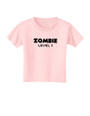 Zombie Level 1 - Funny - Halloween Toddler T-Shirt-Toddler T-Shirt-TooLoud-Light-Pink-2T-Davson Sales