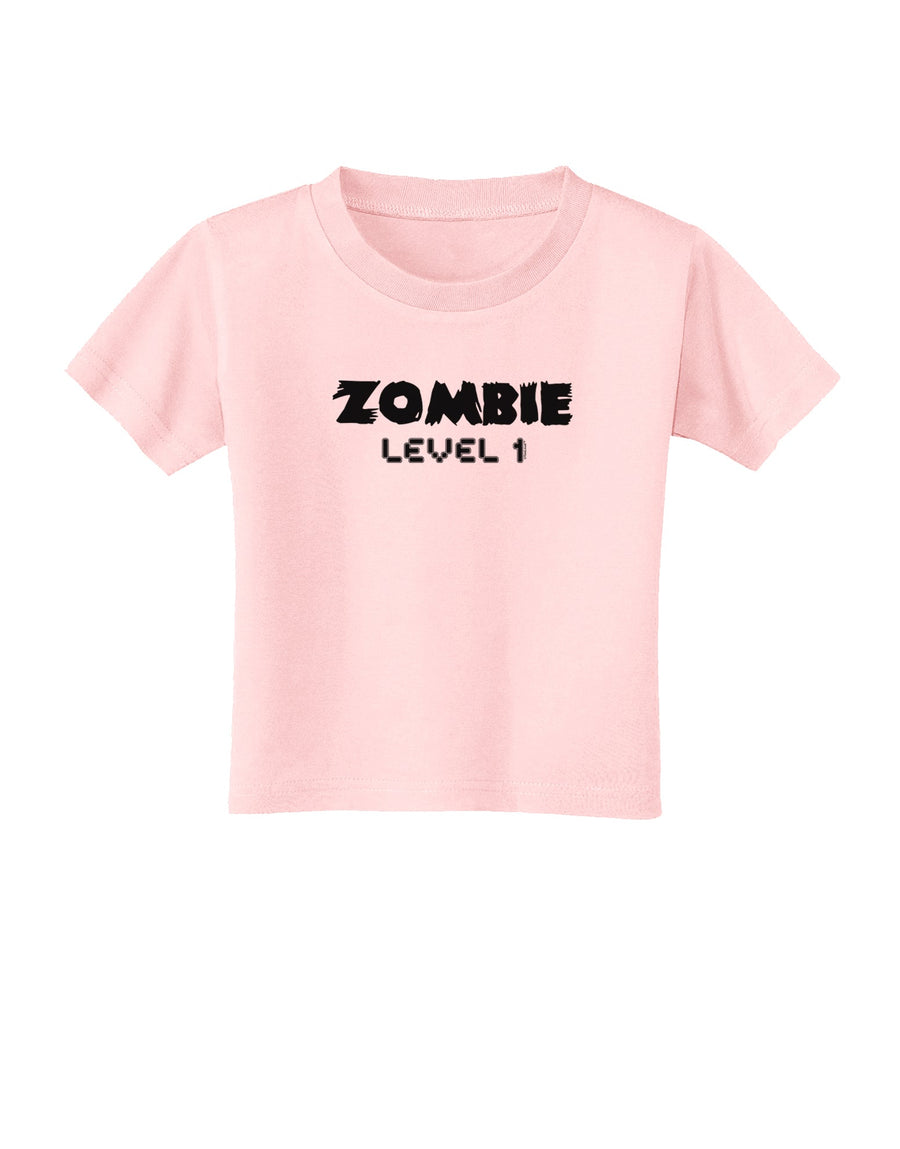 Zombie Level 1 - Funny - Halloween Toddler T-Shirt-Toddler T-Shirt-TooLoud-White-2T-Davson Sales