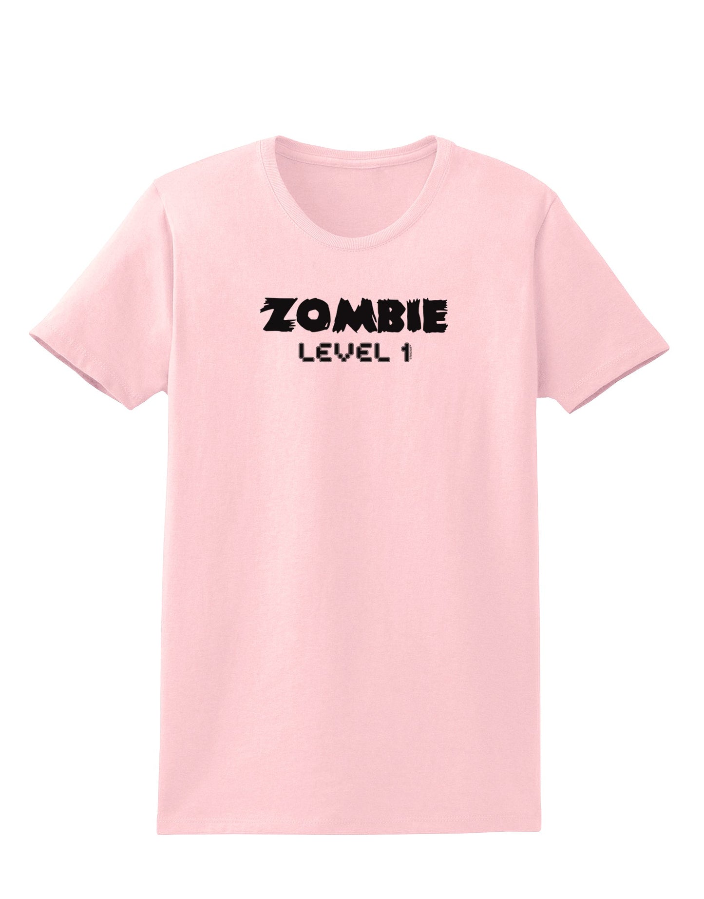 Zombie Level 1 - Funny - Halloween Womens T-Shirt-Womens T-Shirt-TooLoud-PalePink-X-Small-Davson Sales