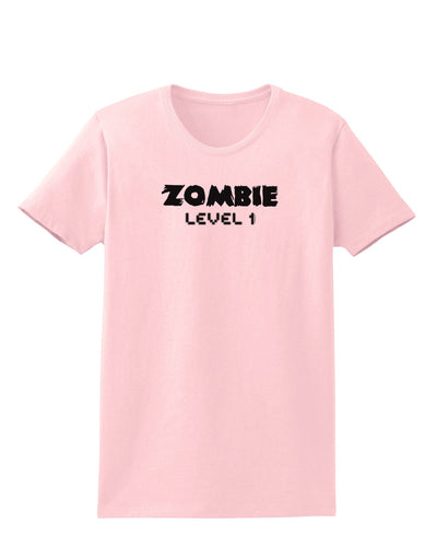 Zombie Level 1 - Funny - Halloween Womens T-Shirt-Womens T-Shirt-TooLoud-PalePink-X-Small-Davson Sales