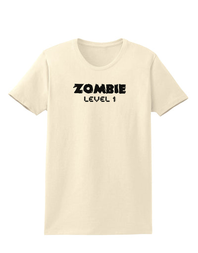 Zombie Level 1 - Funny - Halloween Womens T-Shirt-Womens T-Shirt-TooLoud-Natural-X-Small-Davson Sales