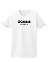 Zombie Level 1 - Funny - Halloween Womens T-Shirt-Womens T-Shirt-TooLoud-White-X-Small-Davson Sales