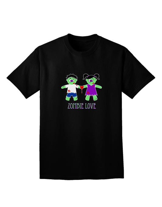 Zombie Love Couple Halloween Adult Dark V-Neck T-Shirt-TooLoud-Black-Small-Davson Sales