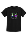 Zombie Love Couple Halloween Childrens Dark T-Shirt-Childrens T-Shirt-TooLoud-Black-X-Small-Davson Sales