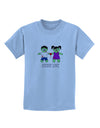 Zombie Love Couple Halloween Childrens T-Shirt-Childrens T-Shirt-TooLoud-Light-Blue-X-Small-Davson Sales