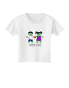 Zombie Love Couple Halloween Toddler T-Shirt-Toddler T-Shirt-TooLoud-White-2T-Davson Sales