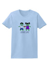 Zombie Love Couple Halloween Womens T-Shirt-Womens T-Shirt-TooLoud-Light-Blue-X-Small-Davson Sales